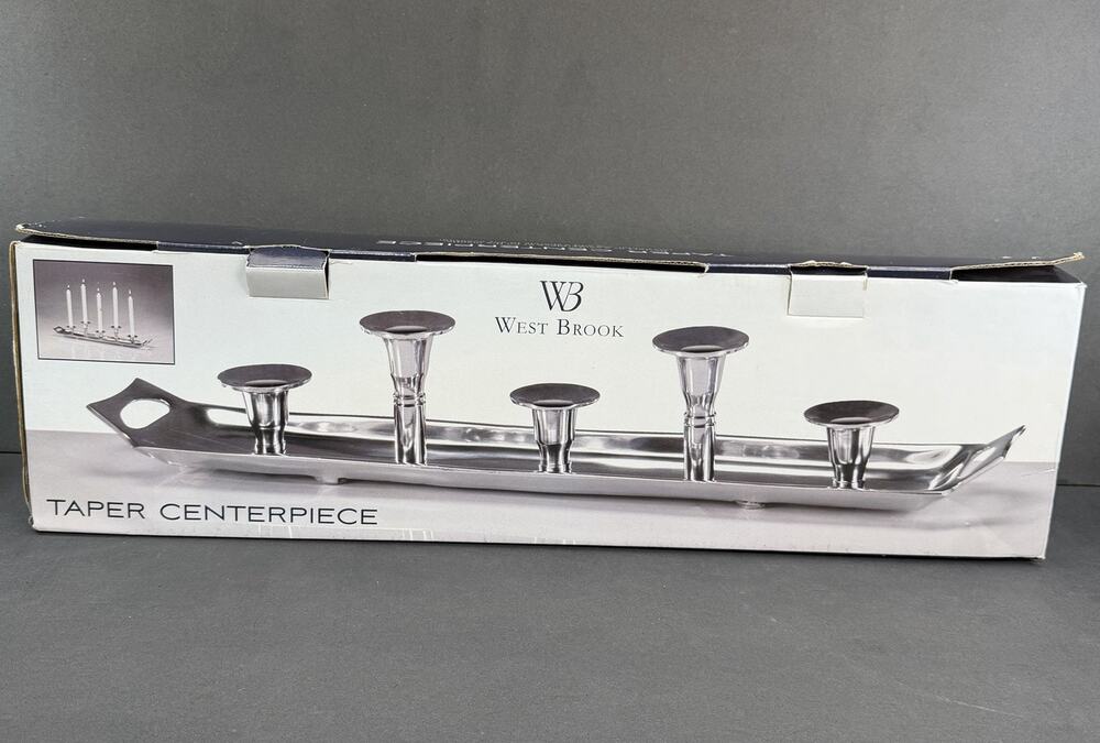5 Candle Holder Silver-toned, made in India, Bed Bath & Beyond Centerpiece